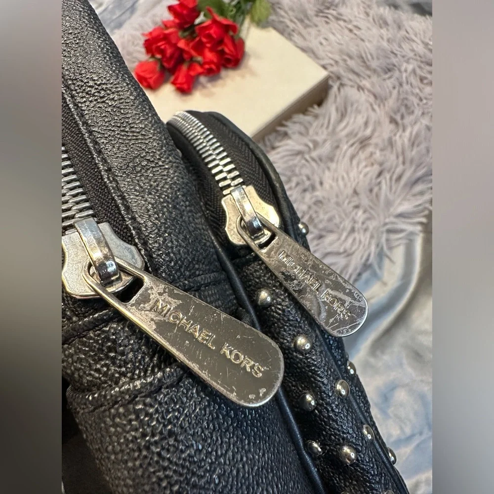 🌹Vintage Michael Kors • Black Studded Mini Backpack